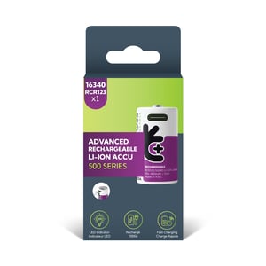 2 Акумулаторни батерии C Li-Ion Uniross 1.5V 3000 mAh + USB Type C