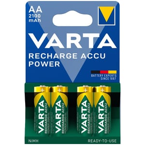 Акумулаторни батерии АА Varta Power AA - 2100 mAh - 4 броя - 1.2V