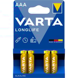 Алкални батерии ААА Varta Longlife AAA - 4 броя
