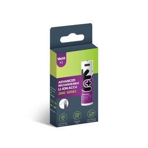 Литиево-йонна батерия 18650 Uniross 18650 - 2000 mAh - 10A + USB Type C