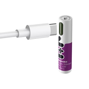 4 Акумулаторни батерии ААА Uniross Li-Ion 1.5V 500 mAh - USB - Type C