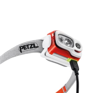 Акумулаторен фенер за глава PETZL SWIFT® RL 900 lm - Оранжев