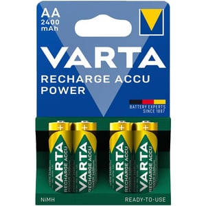 Акумулаторни батерии АА Varta Power AA - 2400 mAh - 4 броя - 1.2V