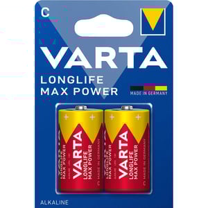 Алкални батерии LR14 C Longlife Max Power - Varta BL2