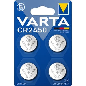 Литиеви батерии CR2450 Varta CR2450 - 3V - 4 броя